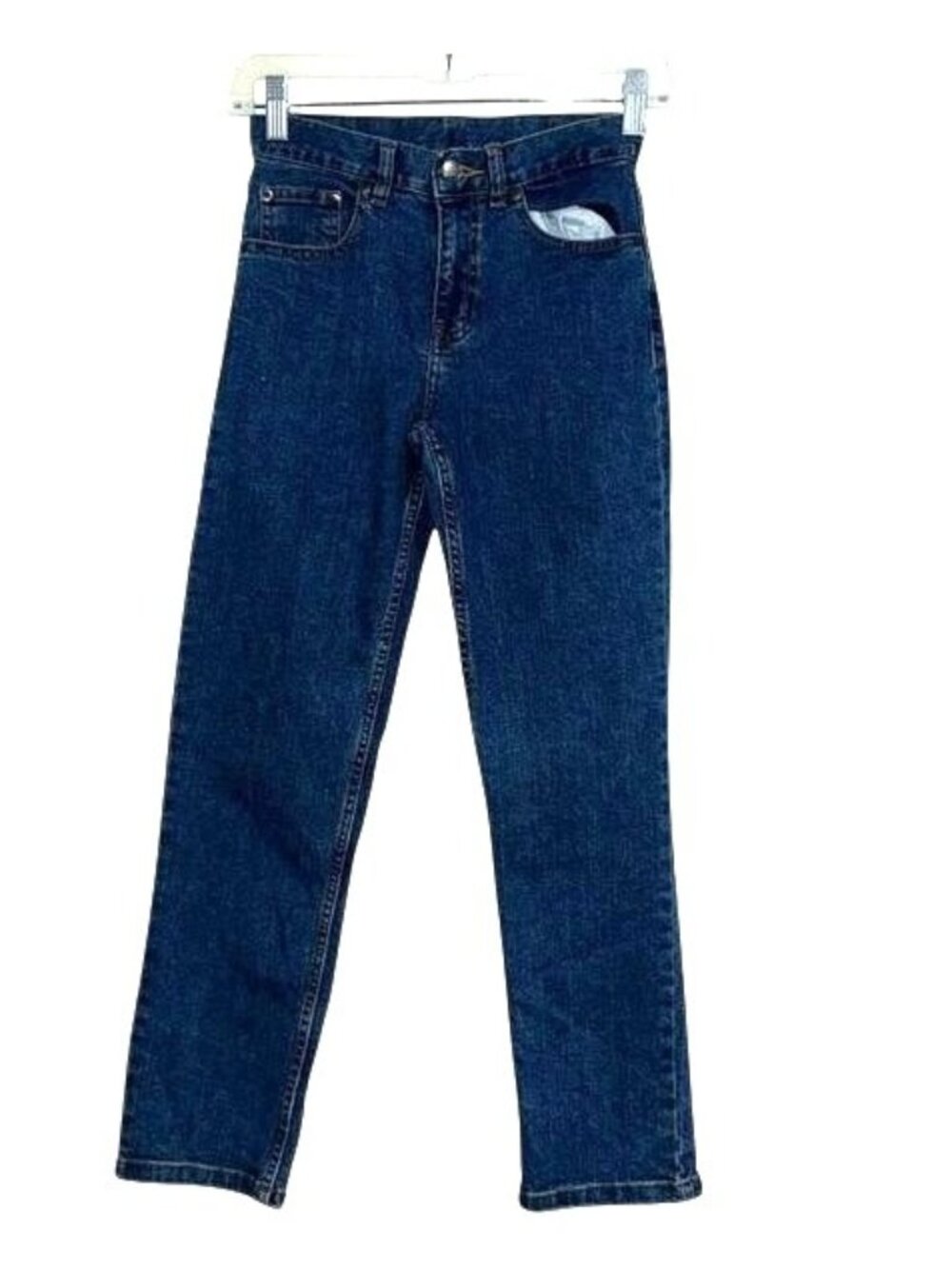 Place Boy  Blue Denim Straight-Leg Jeans Size 16 Adjustable Waist